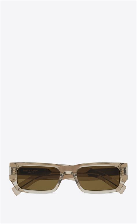 ysl sl 660|Saint Laurent Men's SL 660 Acetate Rectangle Sunglasses.